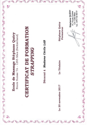 Certificat Massage Sportif